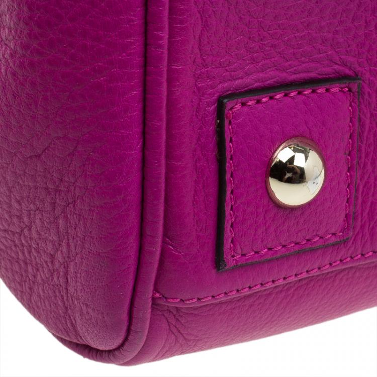 Pre Owned Mulberry Pink Pebbled Leather Bayswater Satchel