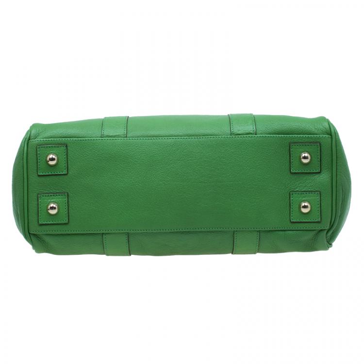 Pre Owned Mulberry Green Leather Bayswater Satchel