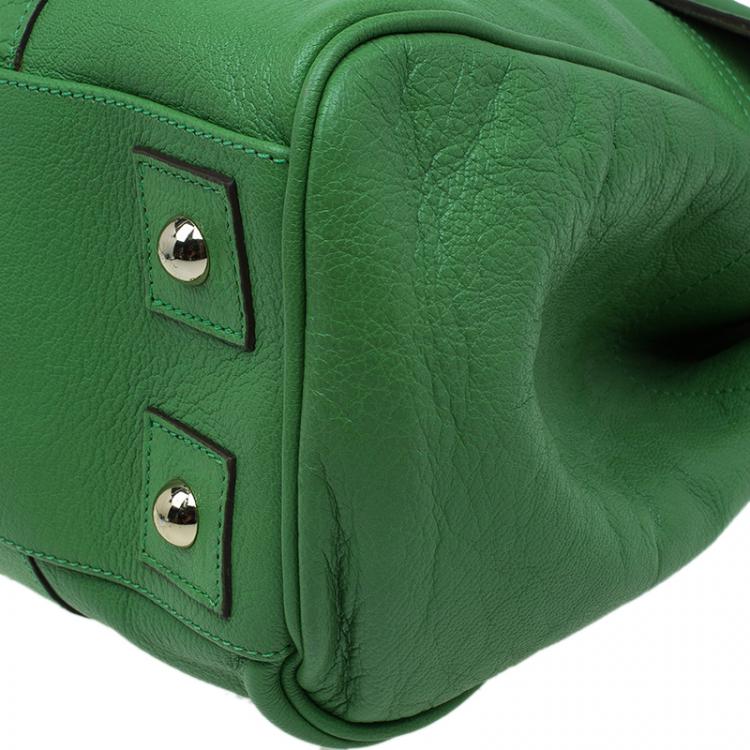 Pre Owned Mulberry Green Leather Bayswater Satchel