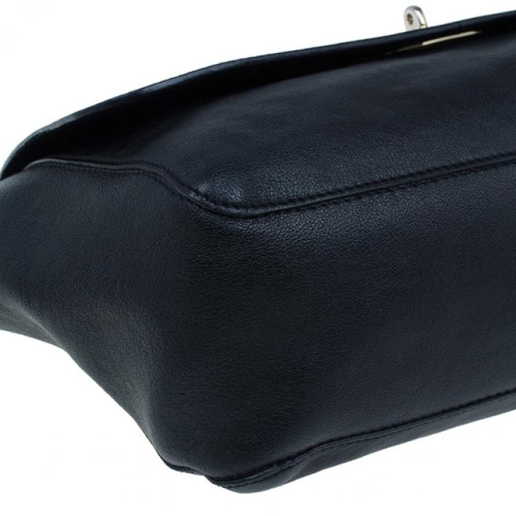 Pre Owned Mulberry Black Glossy Leather Lily Shoulder Bag