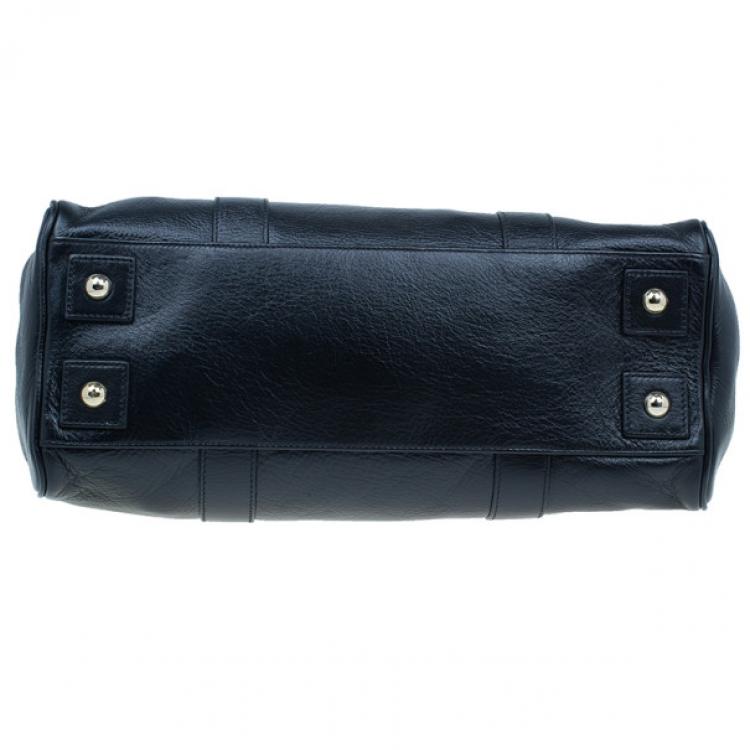 Pre Owned Mulberry Black Leather Bayswater Tote