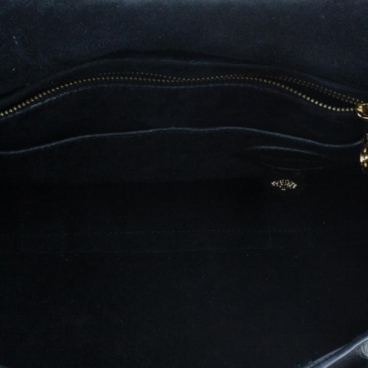 Pre Owned Mulberry Black Leather Bayswater Tote