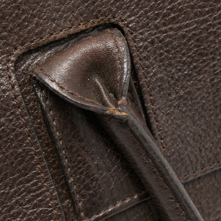 Pre Owned Mulberry Dark Brown Leather Bayswater Satchel