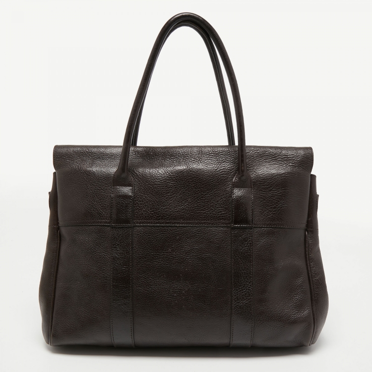 Pre Owned Mulberry Dark Brown Leather Bayswater Satchel