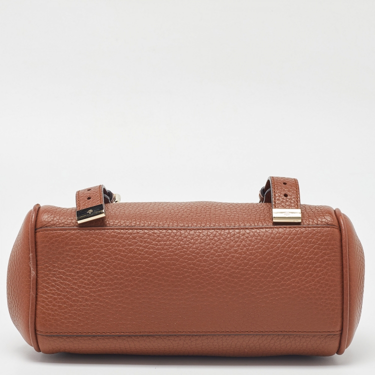 Pre Owned Mulberry Tan Leather Mini Alexa Satchel