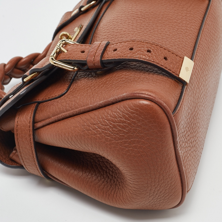 Pre Owned Mulberry Tan Leather Mini Alexa Satchel