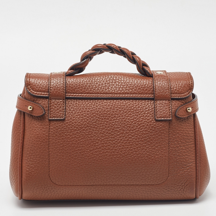 Pre Owned Mulberry Tan Leather Mini Alexa Satchel