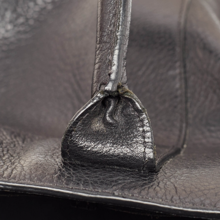 مملوكة مسبقًا Mulberry Black Leather Bayswater Satchel