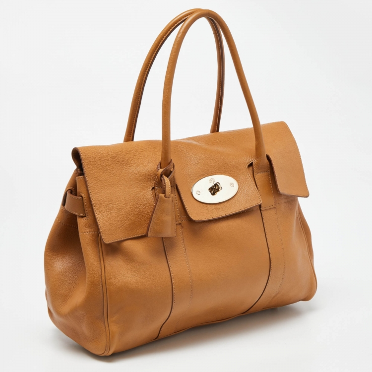 Pre Owned Mulberry Tan Leather Bayswater Satchel