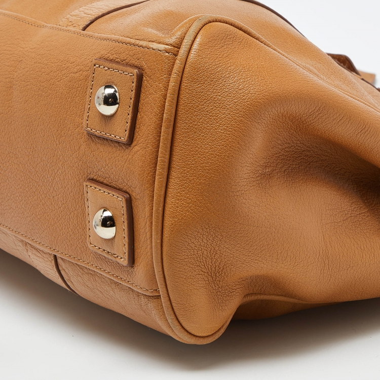 Pre Owned Mulberry Tan Leather Bayswater Satchel