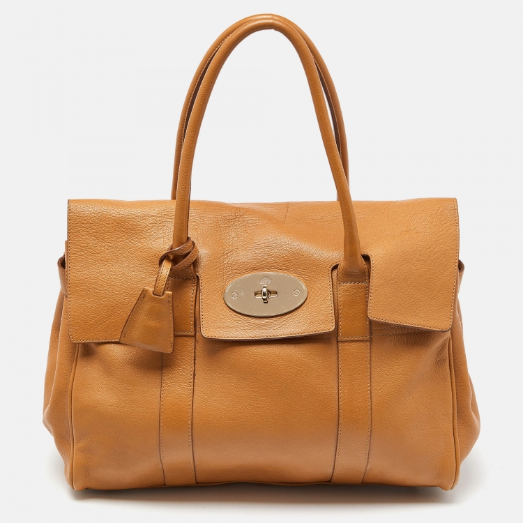 Pre Owned Mulberry Tan Leather Bayswater Satchel