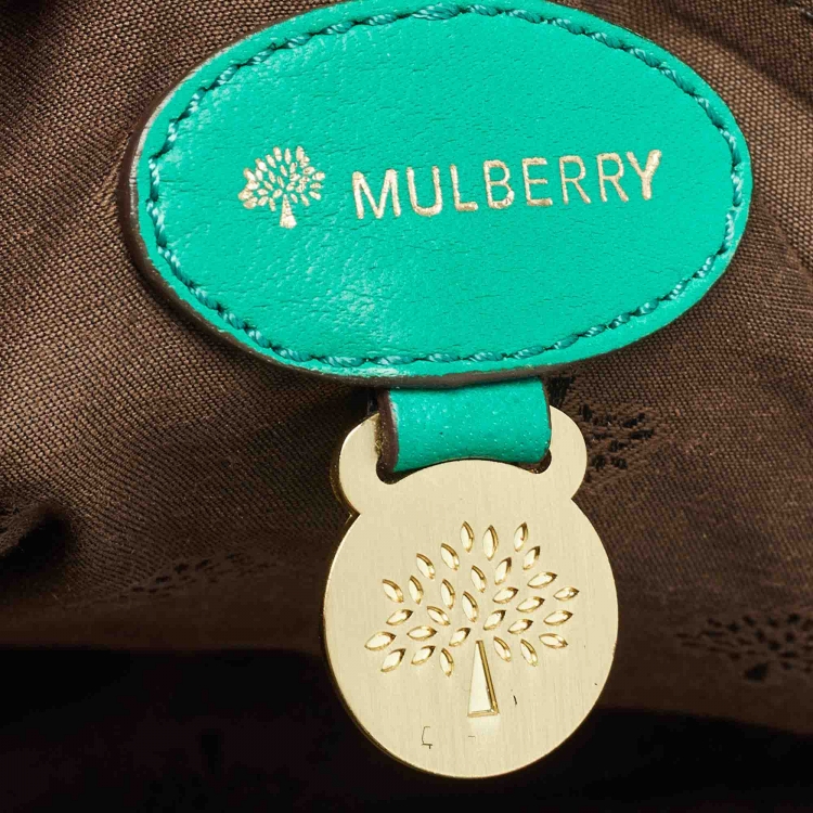 Pre Owned Mulberry Green Leather Oversized Alexa Satchel