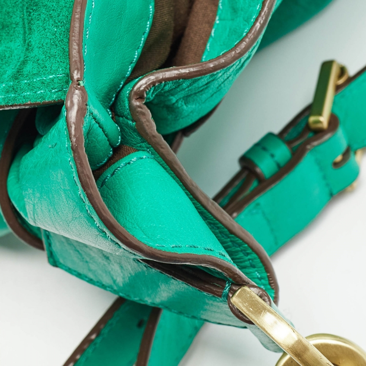 Pre Owned Mulberry Green Leather Oversized Alexa Satchel