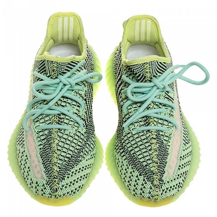Pre Owned Yeezy x Adidas Yeeree Cotton Knit Boost 350 V2 Sneakers Size 38
