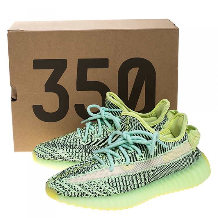 Pre Owned Yeezy x Adidas Yeeree Cotton Knit Boost 350 V2 Sneakers Size 38