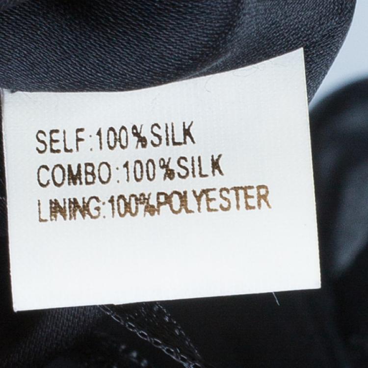 Pre Owned Notte By Marchesa Organza Ruffle One-shoulder Dress M