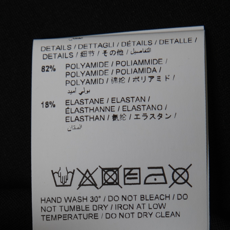 Pre Owned Off-White Black Logo Printed Jersey Sports Mini Dress S  