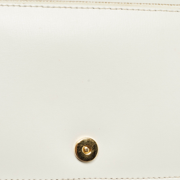 Pre Owned Off-White White Leather Jitney 0.5 Shoulder Bag