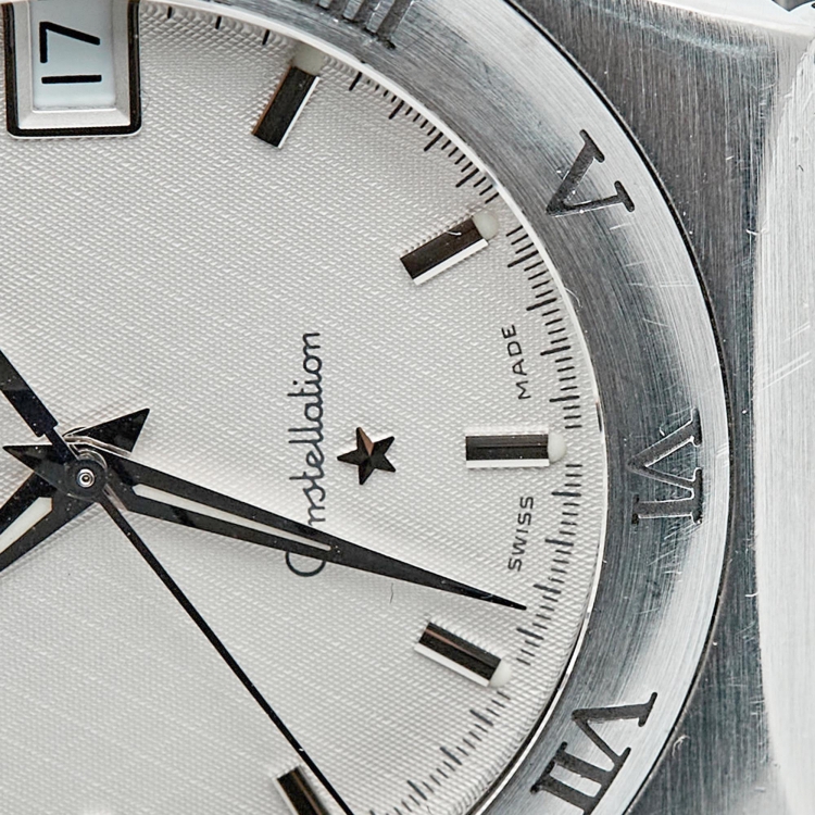 Pre Owned Omega Constellation 1512.30.00 Silver Dial Stainless Steel Women Wristwatch 33.50 mm