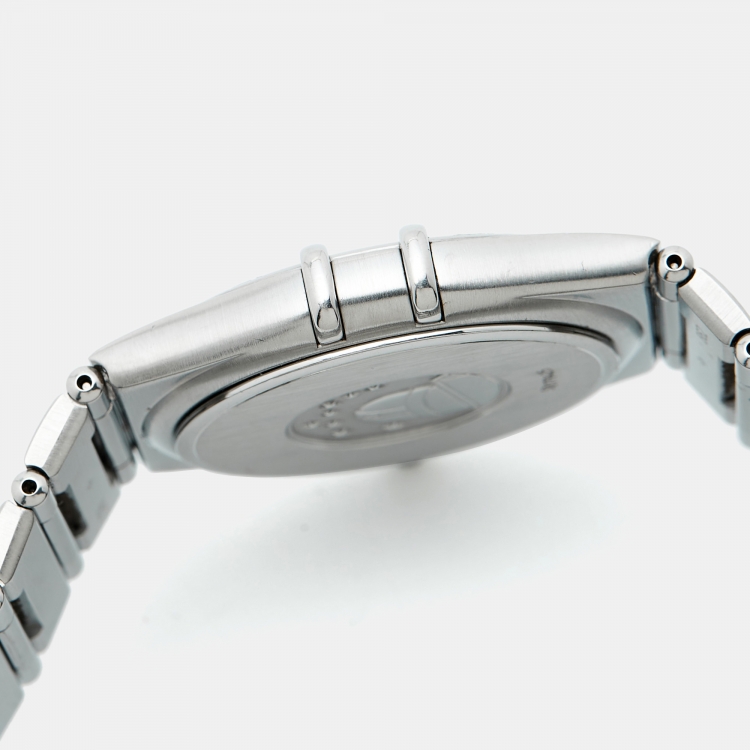 Pre Owned Omega Constellation 1512.30.00 Silver Dial Stainless Steel Women Wristwatch 33.50 mm