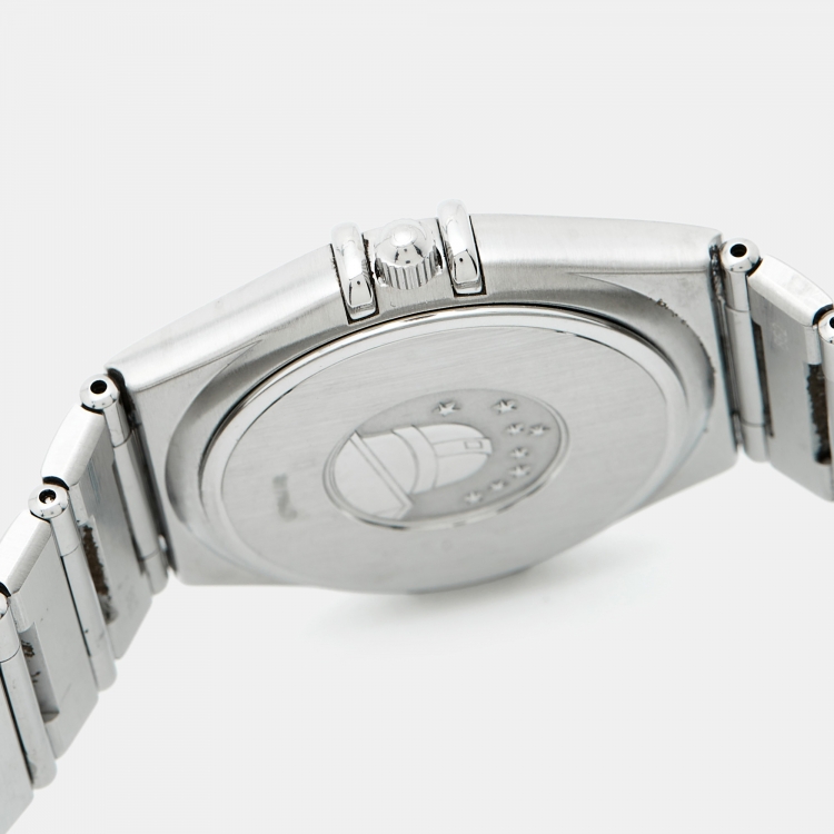 Pre Owned Omega Constellation 1512.30.00 Silver Dial Stainless Steel Women Wristwatch 33.50 mm