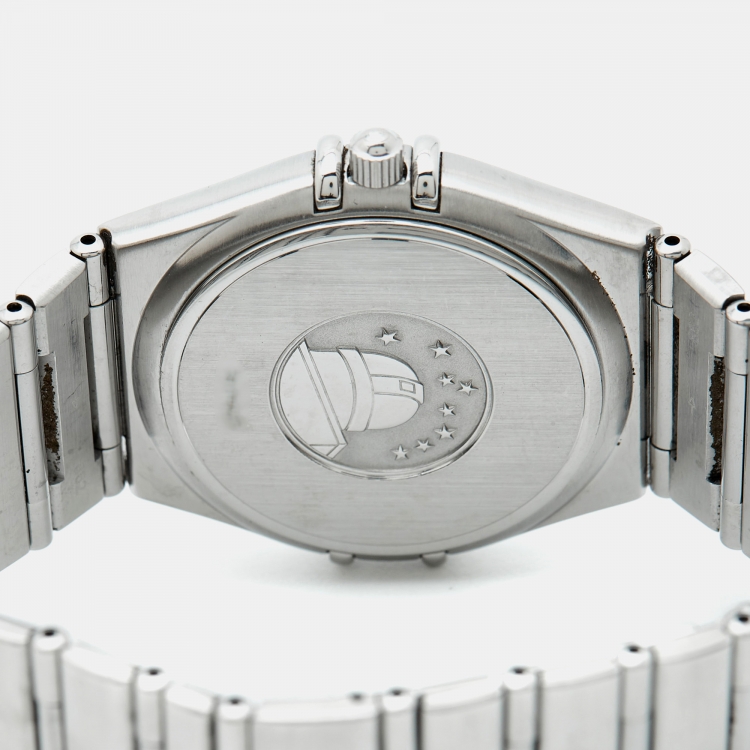 Pre Owned Omega Constellation 1512.30.00 Silver Dial Stainless Steel Women Wristwatch 33.50 mm