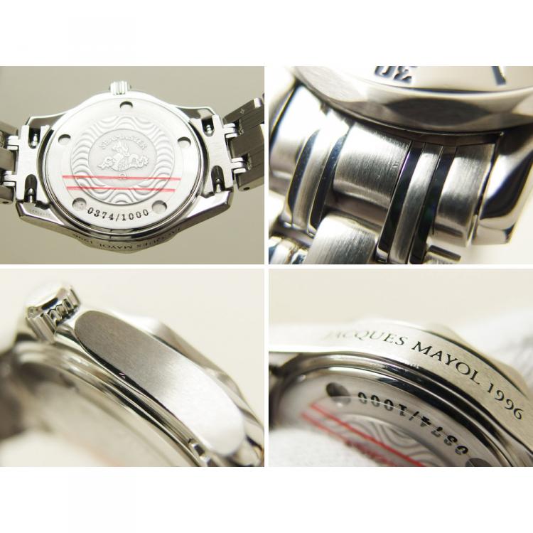 مملوكة مسبقًا Omega Green Stainless Steel Seamaster Women's Wristwatch 29MM