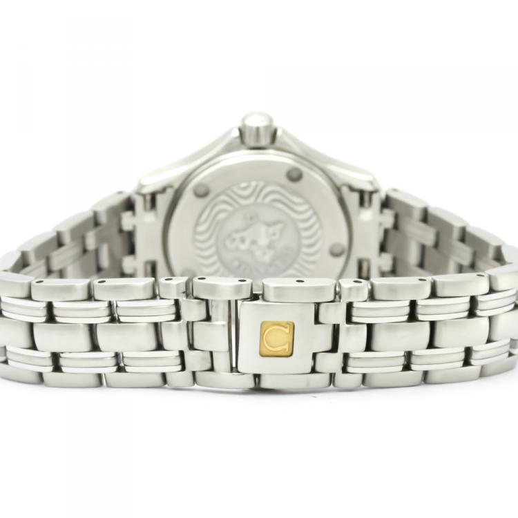 Pre Owned Omega Silver Stainless Steel Seamaster 2581.31 Women's Wristwatch 26MM