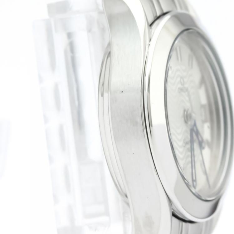 Pre Owned Omega Silver Stainless Steel Seamaster 120M 2581.31 Women's Wristwatch 26 MM