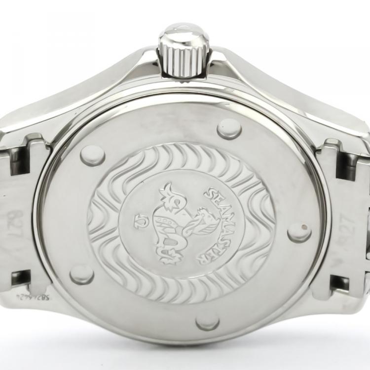 Pre Owned Omega Silver Stainless Steel Seamaster 120M 2571.31 Women's Wristwatch 28MM