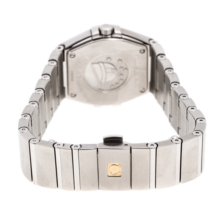 Pre Owned Omega Silver Stainless Steel Constellation 123.10.27.60.02.001 Women's Wristwatch 27 mm