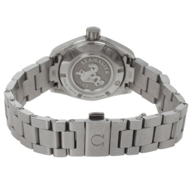 Pre Owned Omega Seamaster Mini Diamond Womens Wristwatch 30 MM