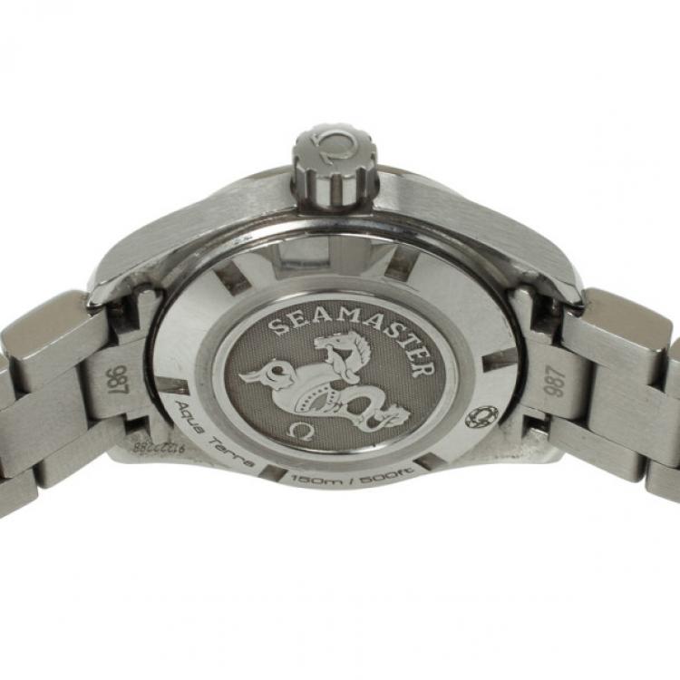 Pre Owned Omega Seamaster Mini Diamond Womens Wristwatch 30 MM