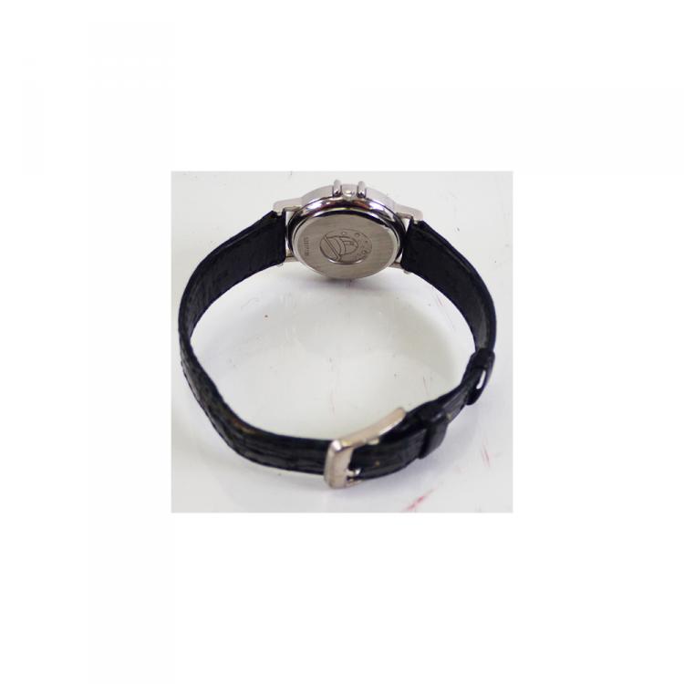 Pre Owned Omega Gold Stainless Steel and Leather Constellation Quartz Women's Wristwatch 27MM