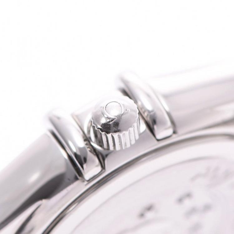 Pre Owned Omega Salmon Stainless Steel Constellation Mini My Choice 1561.51 Women's Wristwatch 21 MM