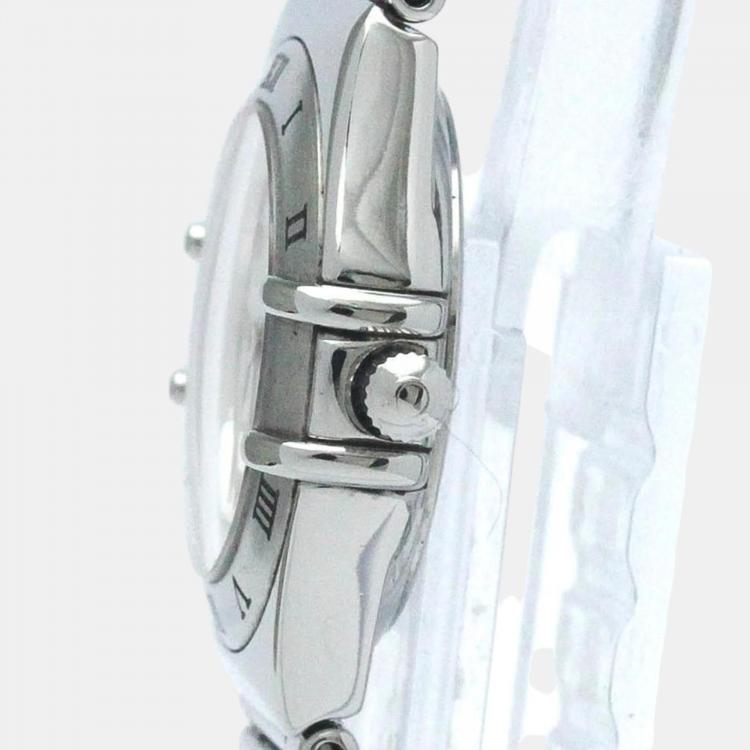 Pre Owned Omega White Stainless Steel Constellation BF569417 Women's Watch 22 mm