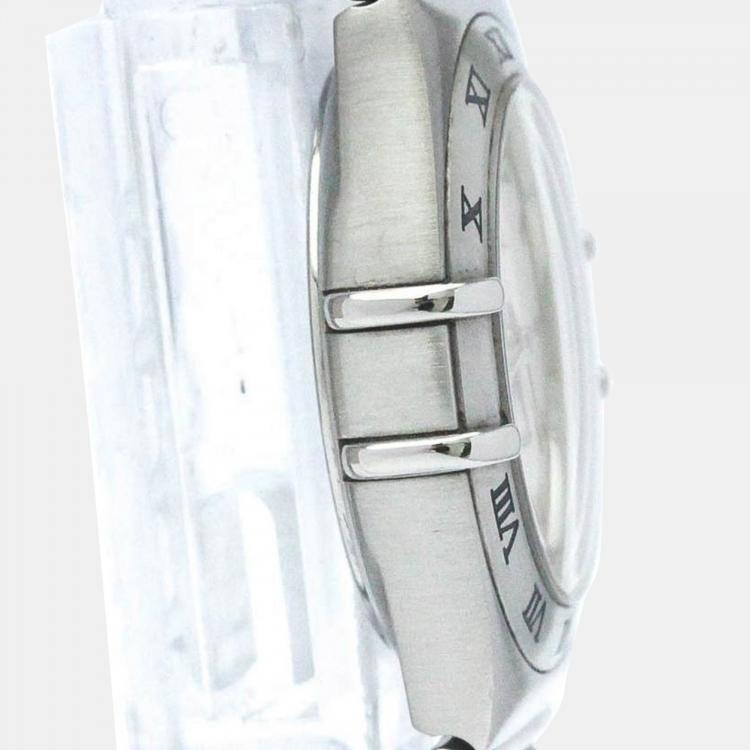 Pre Owned Omega Silver Stainless Steel Constellation Quartz Women's Wristwatch 25 mm