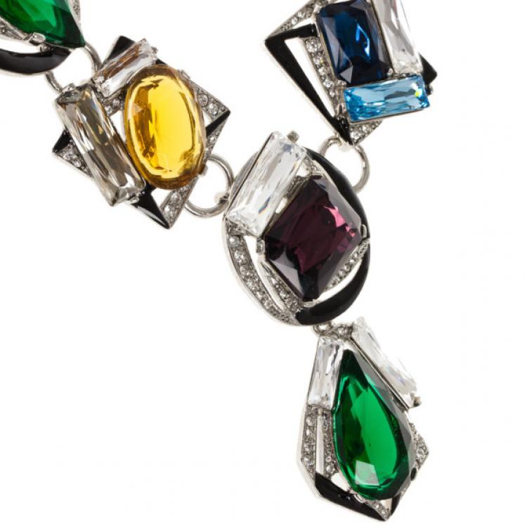 Pre Owned Oscar de la Renta Swarovski Crystal Necklace