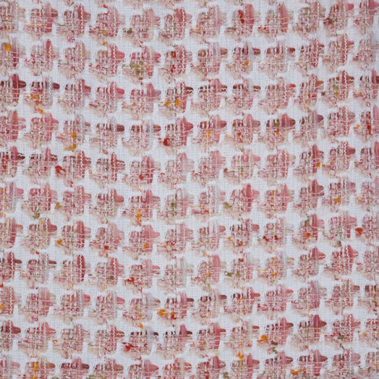 مملوكة مسبقًا Oscar de la Renta Peach Tweed Skirt Suit M