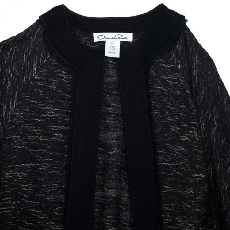 Pre Owned Oscar De La Renta Slim Coat