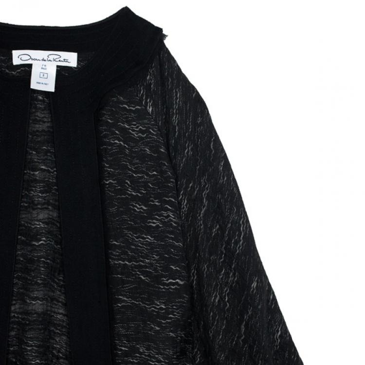 Pre Owned Oscar De La Renta Slim Coat