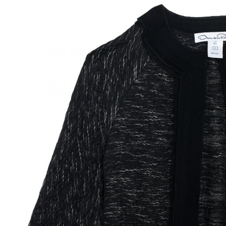 Pre Owned Oscar De La Renta Slim Coat
