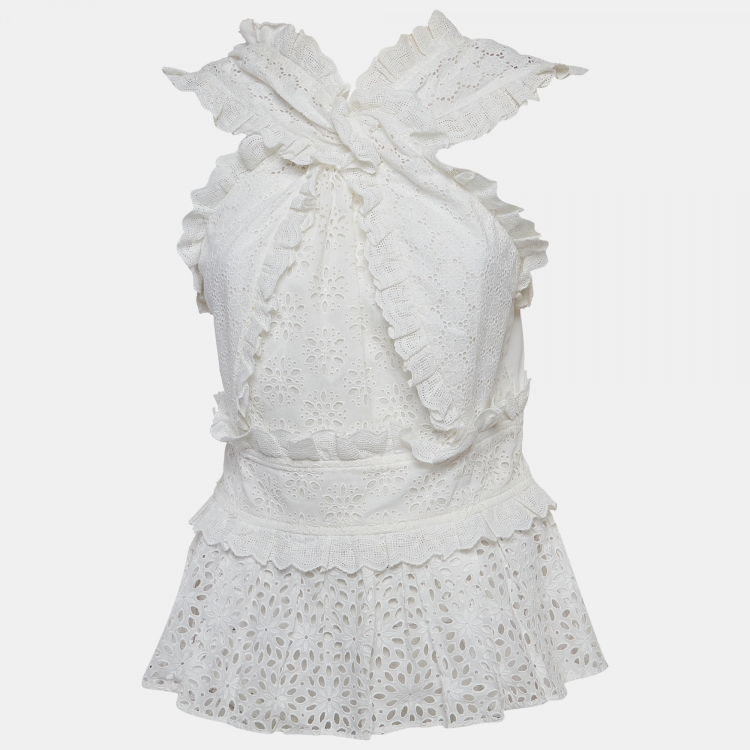 White Cotton Lace Top, Stunning Tops
