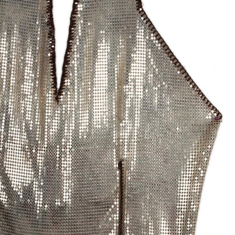 Pre Owned Paco Rabanne Vintage Chainmail Top S