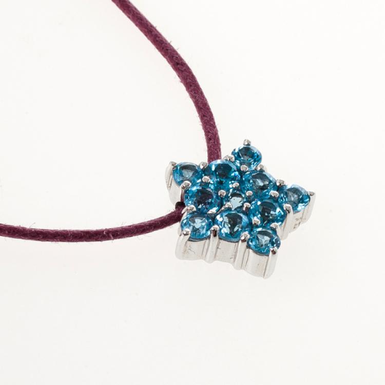 Pre Owned Pasquale Bruni Blue Topaz Star Pendant