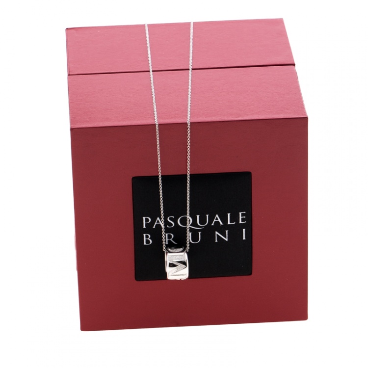 Pre Owned Pasquale Bruni Amore 18k White Gold Pendant Necklace