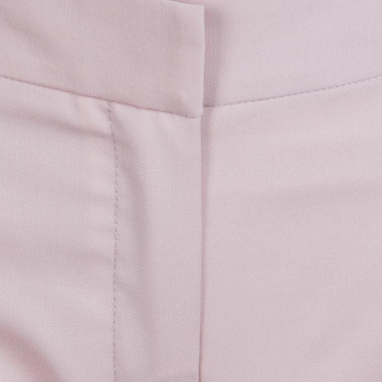 Pre Owned Paul and Joe Blush Pink Wool Contrast Piping Detail Trousers M