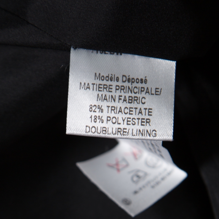 Pre Owned Paule Ka Colorblock Crepe Fitted Pencil Skirt L