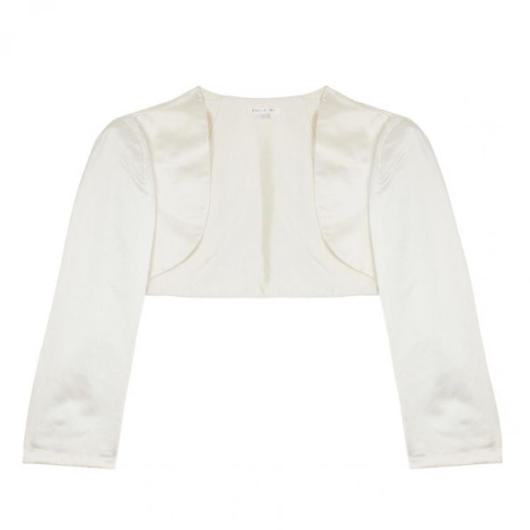 Pre Owned Paule Ka Cream Bolero & Dress Set M