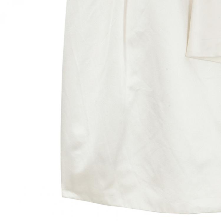Pre Owned Paule Ka Cream Bolero & Dress Set M